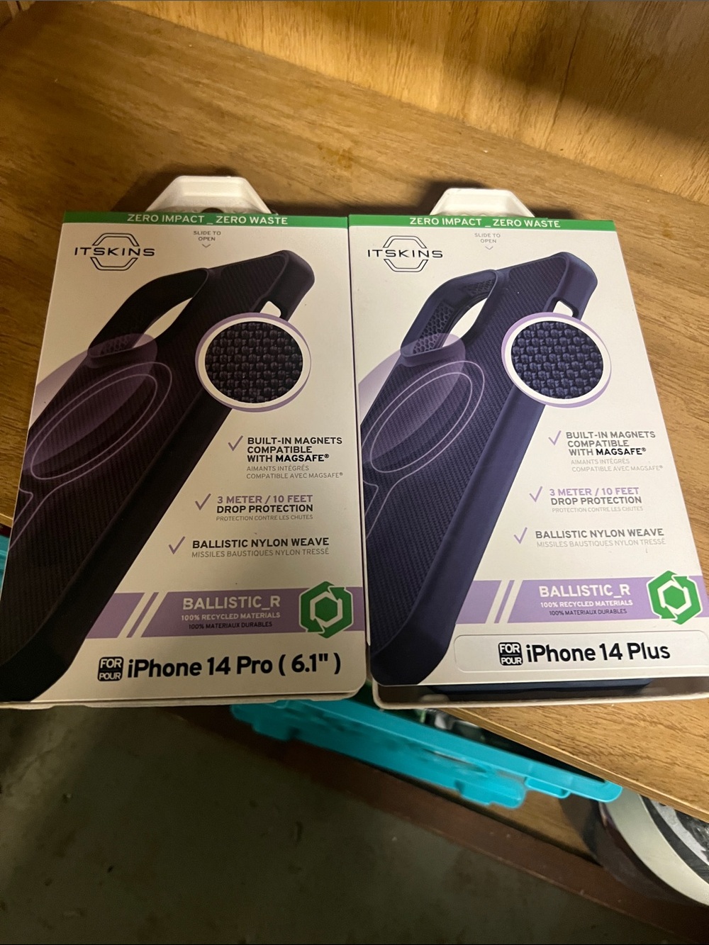 Ballistic Nylon Weave Phone Case for iPhone 14 Plus - Purple